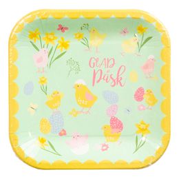Papperstallrikar Påskkycklingar & Ägg