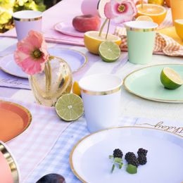 Bildspel - Papperstallrikar Pastell