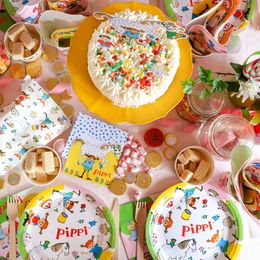Bildspel - Papperstallrikar Pippi Långstrump