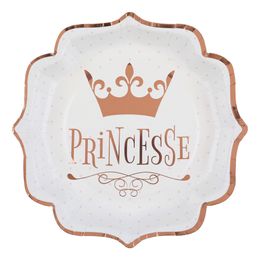 Papperstallrikar Princesse Roséguld