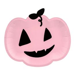Papptallerkener Rosa Gresskar Halloween