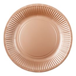 Papptallerken Roségull