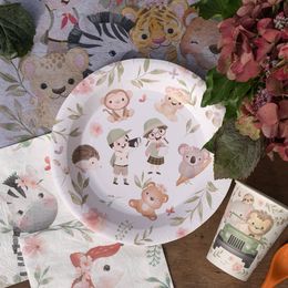 Lysbildefremvisning - Paptallerkener Safari