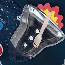 Lysbildefremvisning - Papptallerkener Space Party