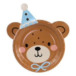 Papperstallrikar Teddybjörn