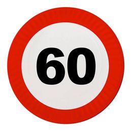 Paptallerkener Trafikskilt 60