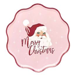 Papperstallrikar Vintage Tomte