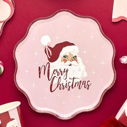 Bildspel - Papperstallrikar Vintage Tomte