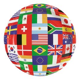 Paptallerkner Internationale Flag