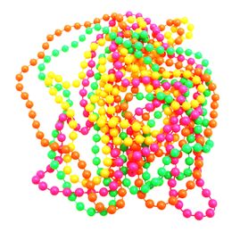 Pärlhalsband Neonfärgat