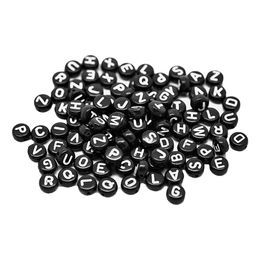 Bokstavspärlor Svarta