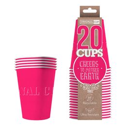 Party Cups Papper Cerise