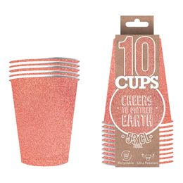 Party Cups Papper Roséguld