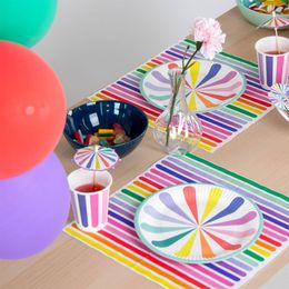 Lysbildefremvisning - Partypicks Paraply Stripes