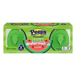 Peeps Marshmallow Chicks Sur Vattenmelon