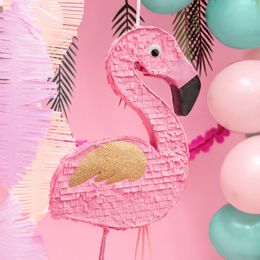 Bildspel - Pinata Rosa Flamingo