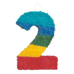 Bildspel - Pinata Siffra Regnbågsfärgad