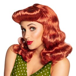 Pin-up Rød Parykk
