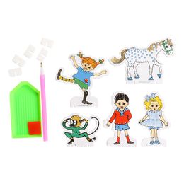 Lysbildefremvisning - Pippi Langstrømpe Diamond Painting Hobbysett