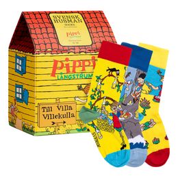 Pippi Villa Villekulla Strumpor för Barn Box