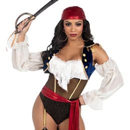 Diaesitys - Piraattibody Deluxe Naamiaisasu