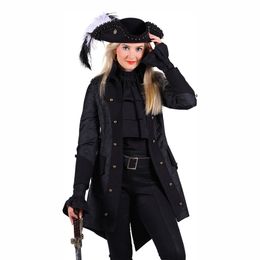 Pirat Kappa Dam Svart Deluxe