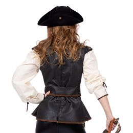 Lysbildefremvisning - Piratjakke Deluxe Dame Karnevalskostyme