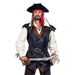Lysbildefremvisning - Piratjakke Deluxe Herre Karnevalskostyme