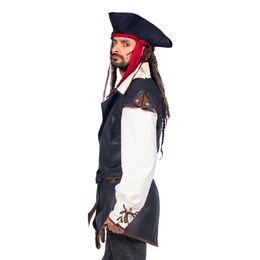 Lysbildefremvisning - Piratjakke Deluxe Herre Karnevalskostyme