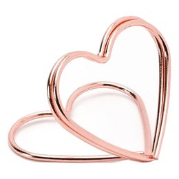 Placeringskortshållare Hjärtan Roséguld