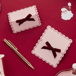 Bildspel - Placeringskort med Satin Rosett