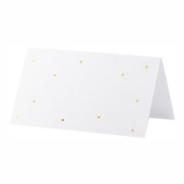 Placeringskort Prickar Guld