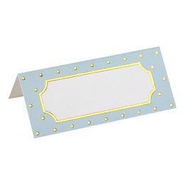 Paikkakortit Pilkulliset Sininen/Kulta