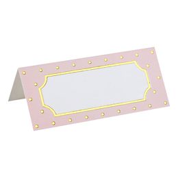 Paikkakortit Pilkulliset Vaaleanpunainen/Kulta