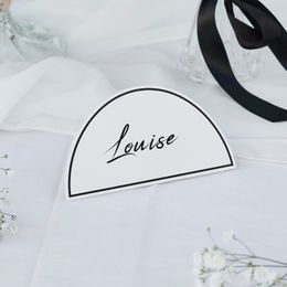 Diaesitys - Paikkakortti Musta/Valkoinen