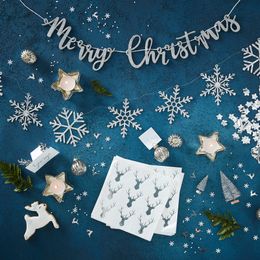 Bildspel - Placeringskorthållare Julkula Silver