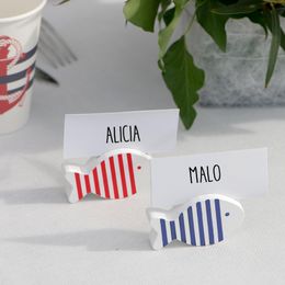 Lysbildefremvisning - Bordkortholder Fisk