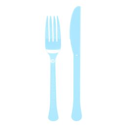 Plastbestik Lyseblå
