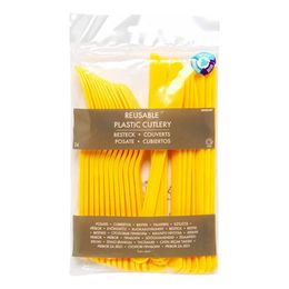 Diaesitys - Muoviaterimet Keltaiset