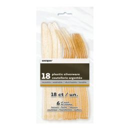 Bildspel - Plastbestick Guld Glitter