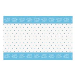 Bildspel - Plastduk Baby Shower Blå