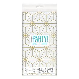 Lysbildefremvisning - Plastdug Geometrisk Guld