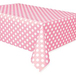 Plastduk Ljusrosa Prickig