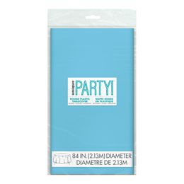 Bildspel - Plastduk Rund Ljusblå