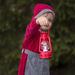 Bildspel - Plastlykta med Handtag Röd