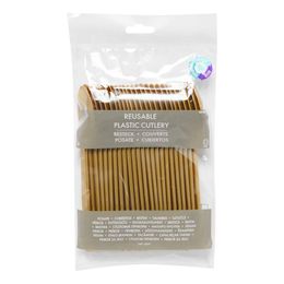 Bildspel - Plastskedar Guld