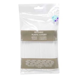 Diaesitys - Muovilusikat Kookos Valkoinen