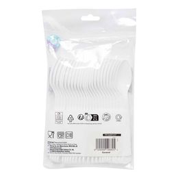 Diaesitys - Muovilusikat Kookos Valkoinen