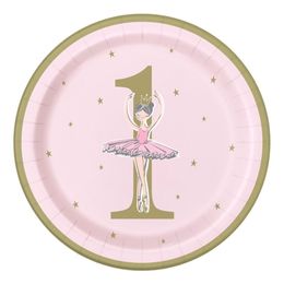 Papperstallrikar Ballerina 1 år