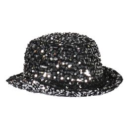 Plommonstop Paljetthatt Svart/Silver Deluxe